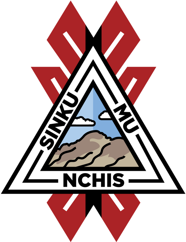 Sinkumunchis logo - Andean mountain crest with red geometric pattern, STMNT Wear charity partner